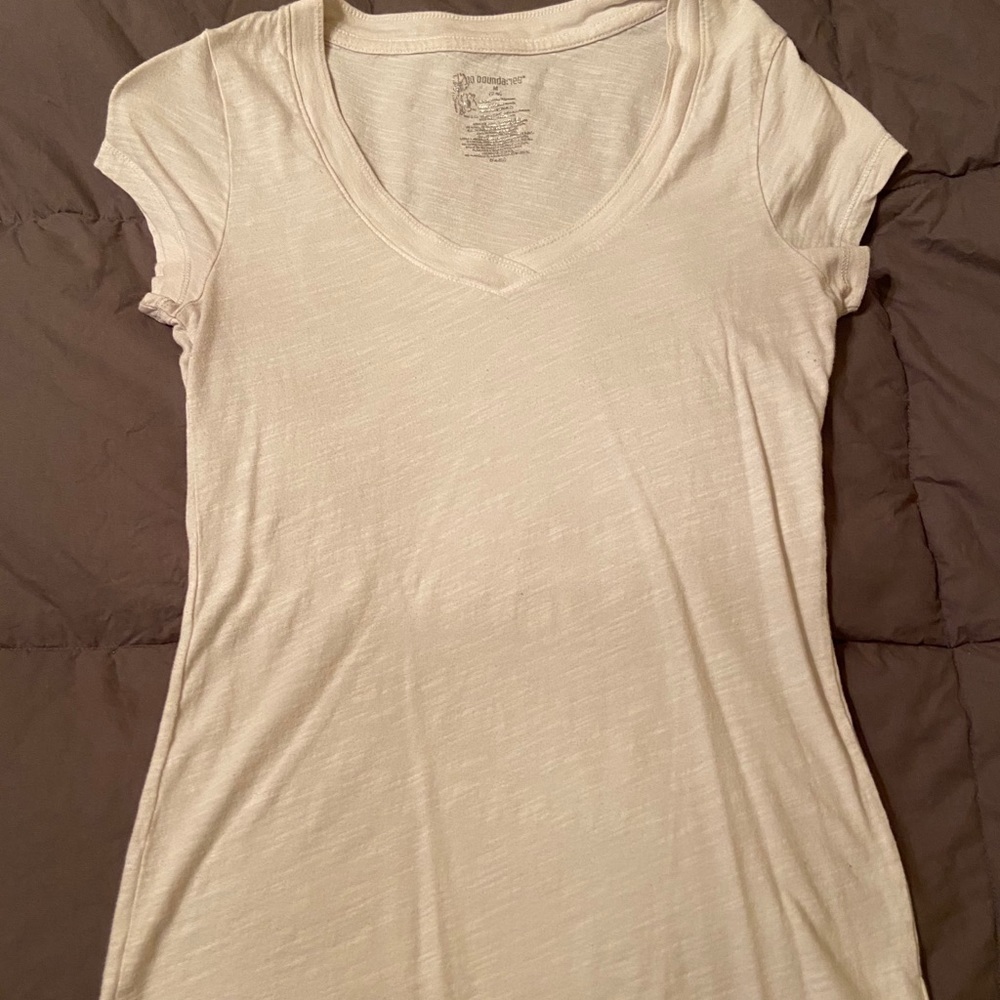 White slim tee